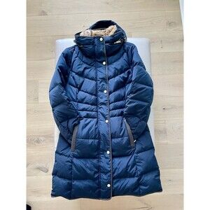 Cole Haan Down Coat Women’s Small Navy Mid Length